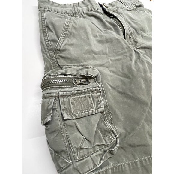 PLUGG boy cargo shorts green solid size 8 - Picture 4 of 12